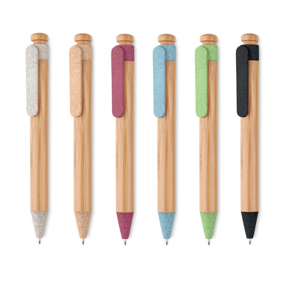 kolorowy długopis bambusowy 94MB81