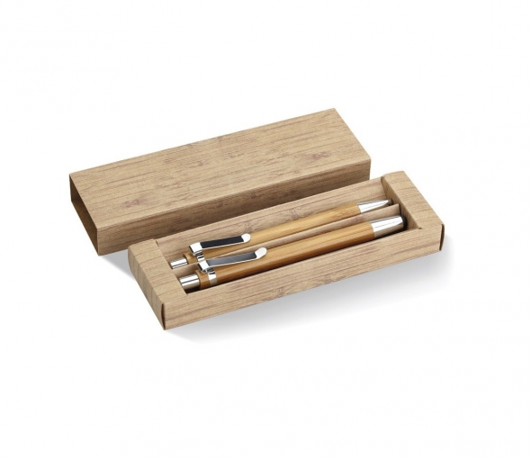 bambusowy zestaw - długopis i ołówek 81MB11